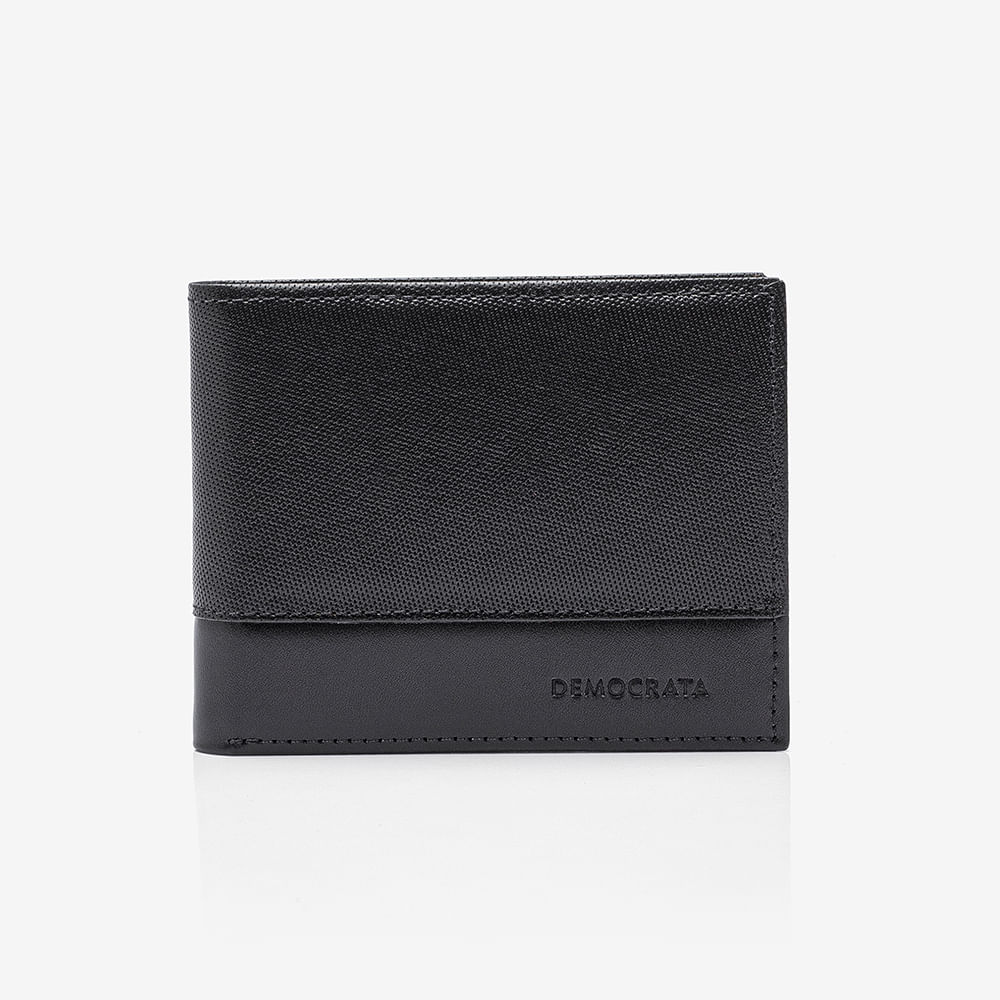 Carteira Couro Smart Casual Preto